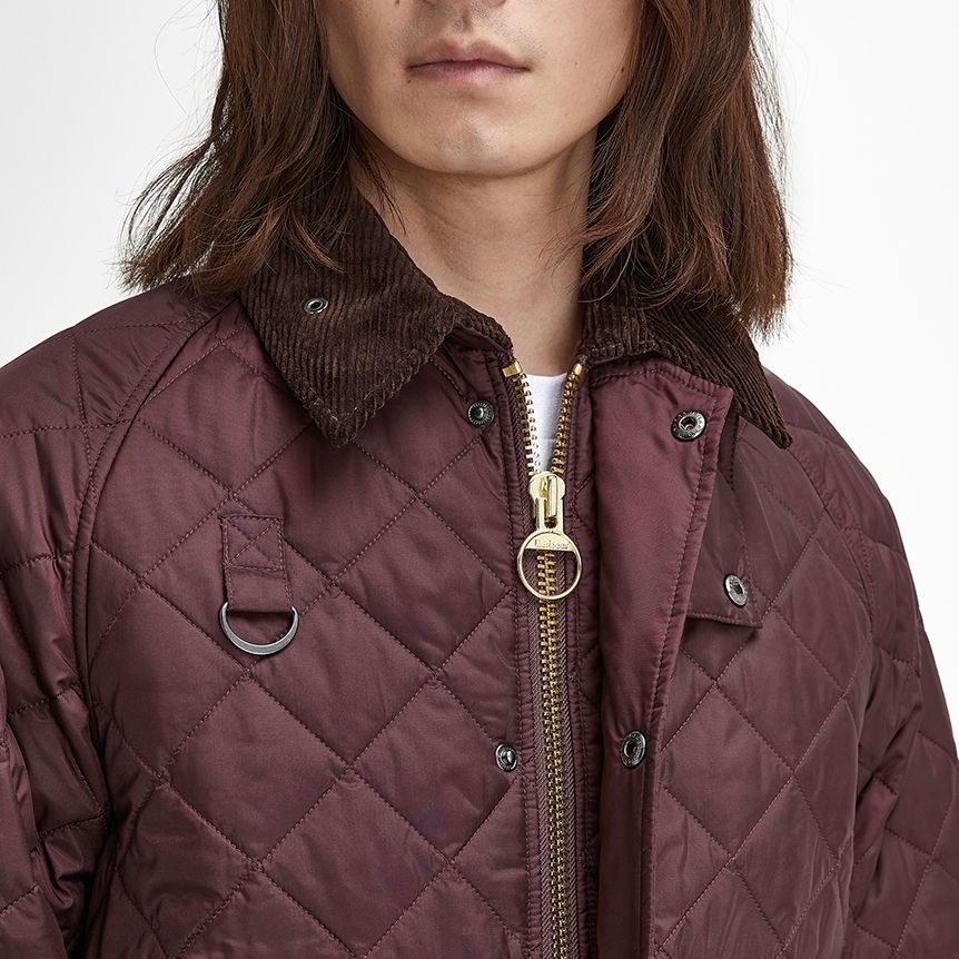 【希少】Barbour バブアー オイルドジャケット　モッズコート　茶　ロゴ 希少】Barbour バブアー オイルドジャケットモッズコート茶ロゴ