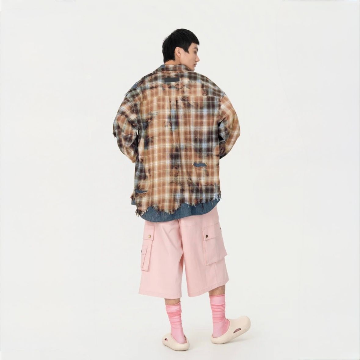 【残り一点】Long Sleeve Shirt in Decayed Check