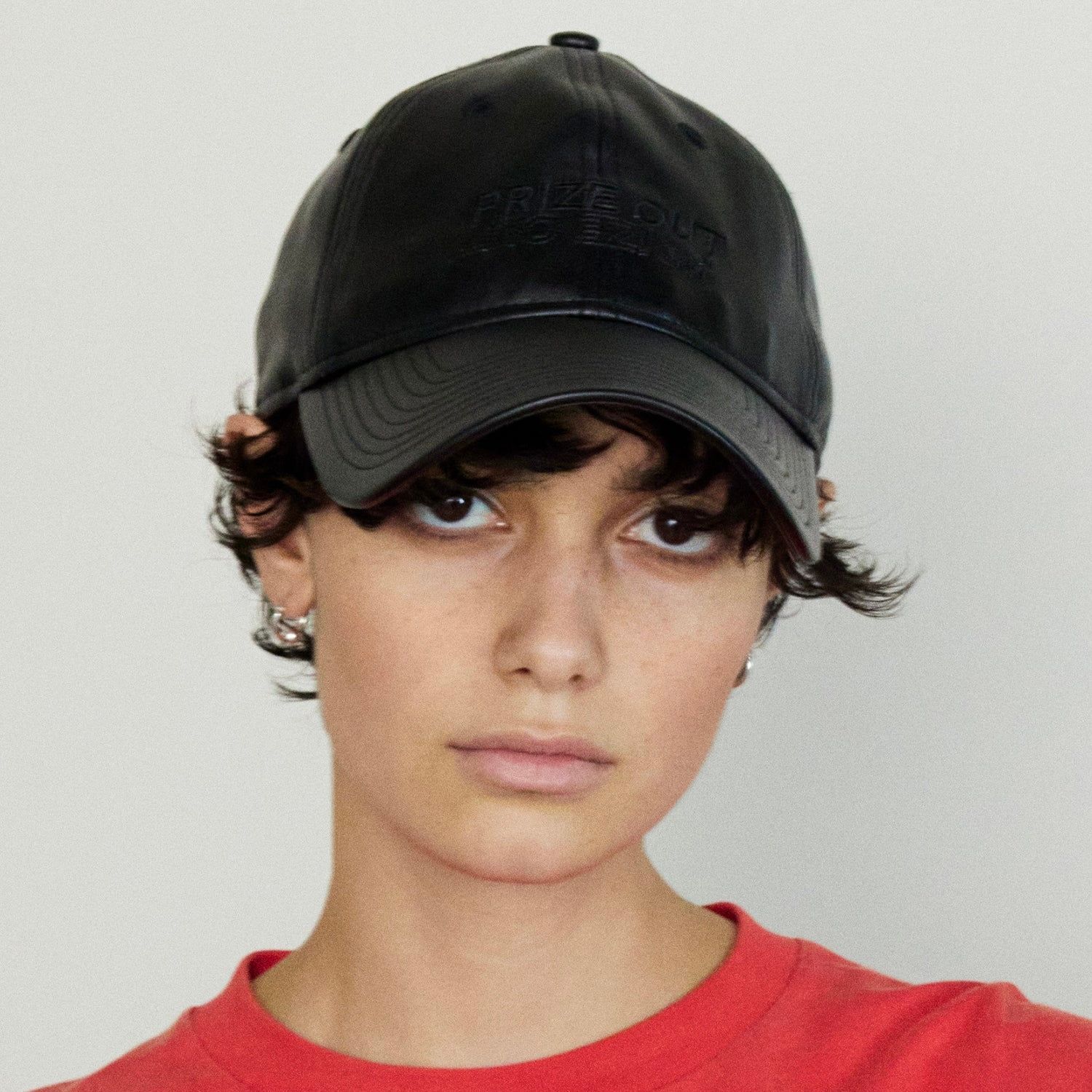 【再販売通知受付可能】Prize Out Logo Vegan Leather Cap