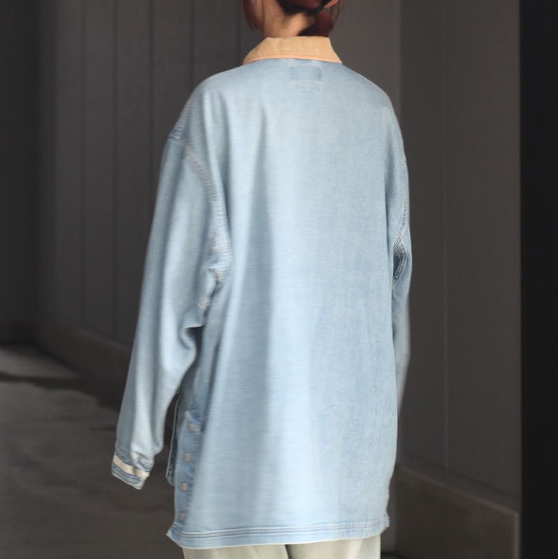 【残り一点】Vintaged Denim Coverall Half Coat