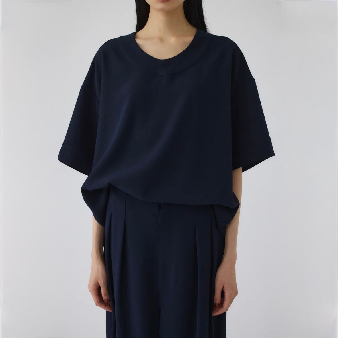【残り一点】Georgette U-Neck Tops