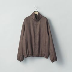 【残り一点】Light Linen Shirred Light Zip Jacket