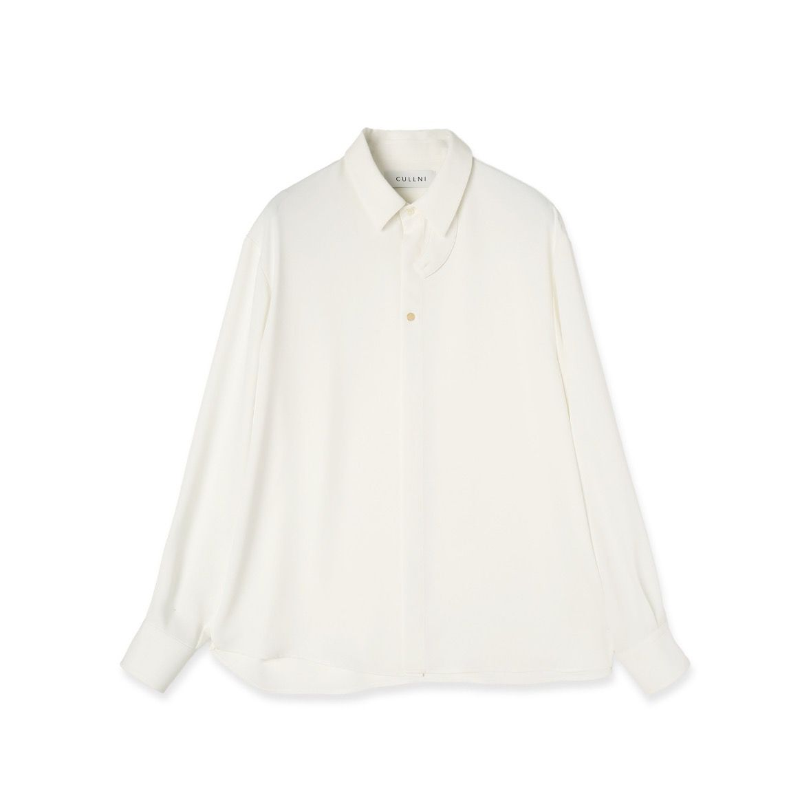 【残り一点】Double Cloth Chin Tab Long Sleeve Shirt