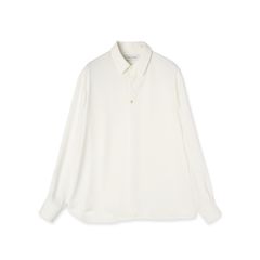 【残り一点】Double Cloth Chin Tab Long Sleeve Shirt