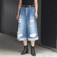 【残り一点】13OZダメージデニムショーツ