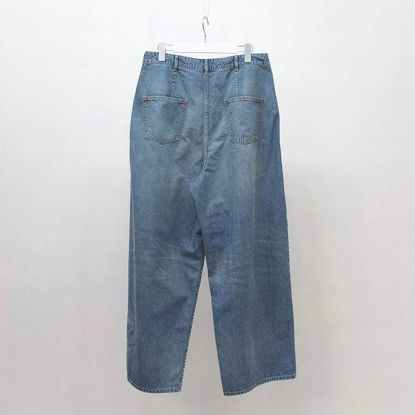 【残り一点】デニムシンプル2タックワイドPT