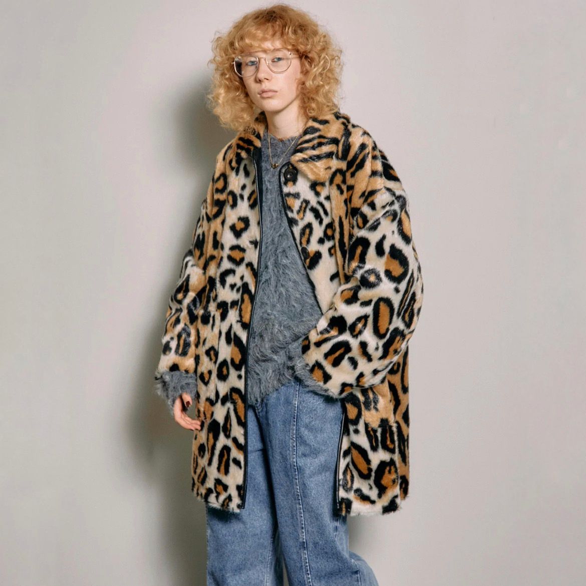 MAISON SPECIAL - 【残り一点】Leopard Soutien Colored Fur Coat ...