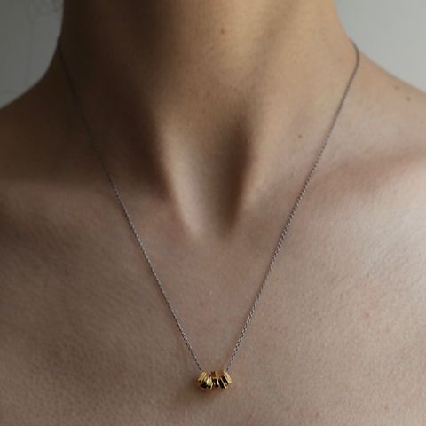 【お取り寄せ注文可能】Rock Beads Necklace 2(GOLD)