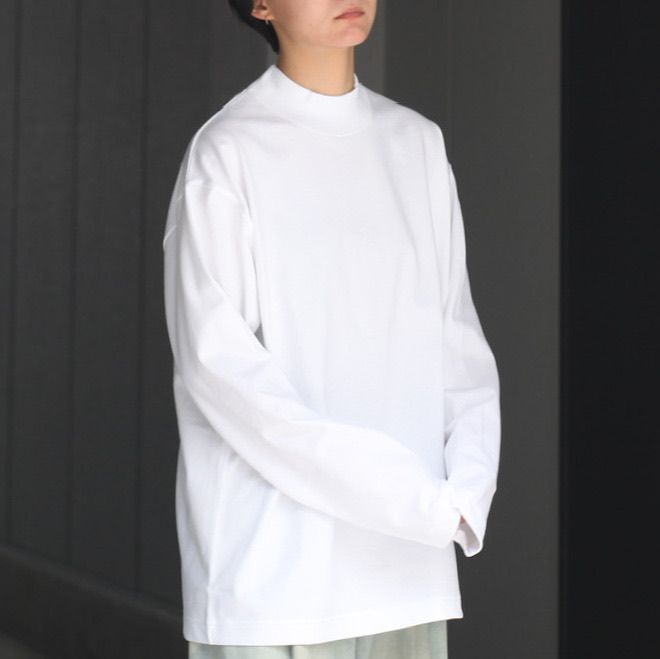 【残りわずか】12/- Air Spinning Mockneck T-shirt