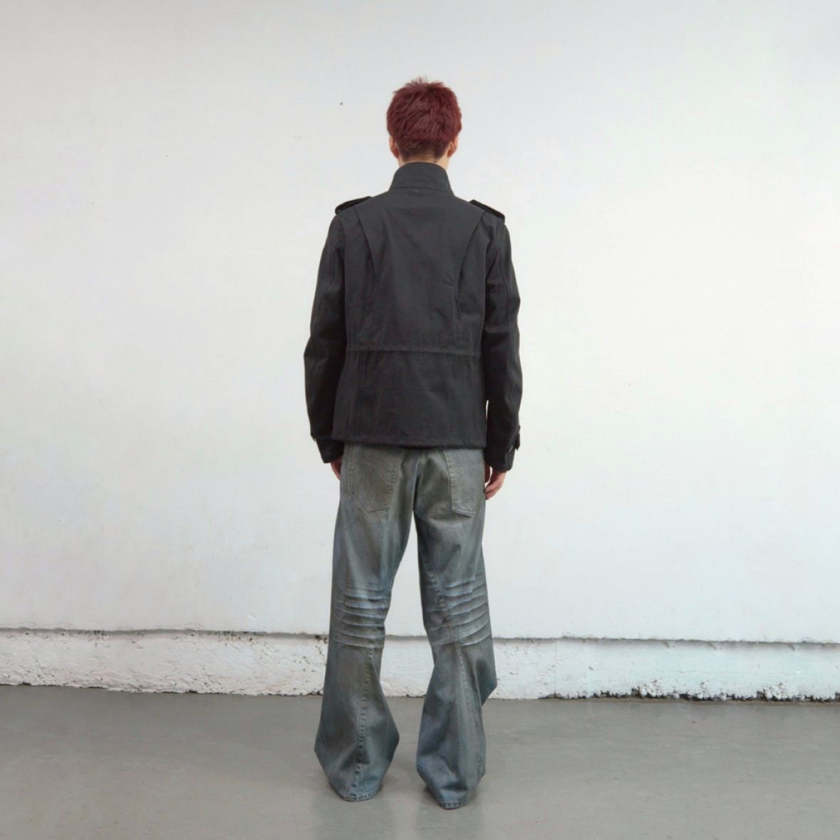 【残りわずか】3D Twisted Wide Leg Jeans