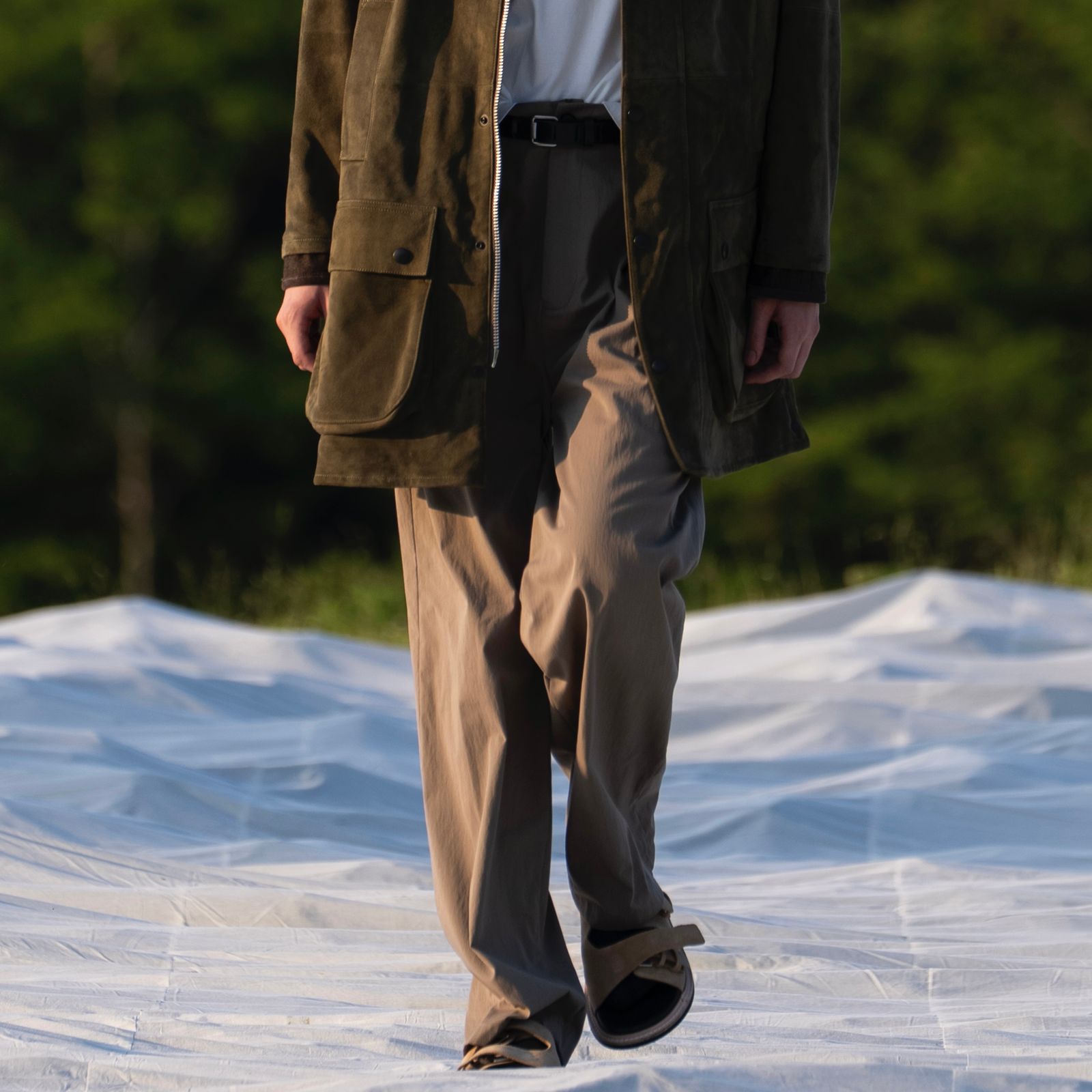 【残り一点】1 Pleated Wide Tapered Trousers