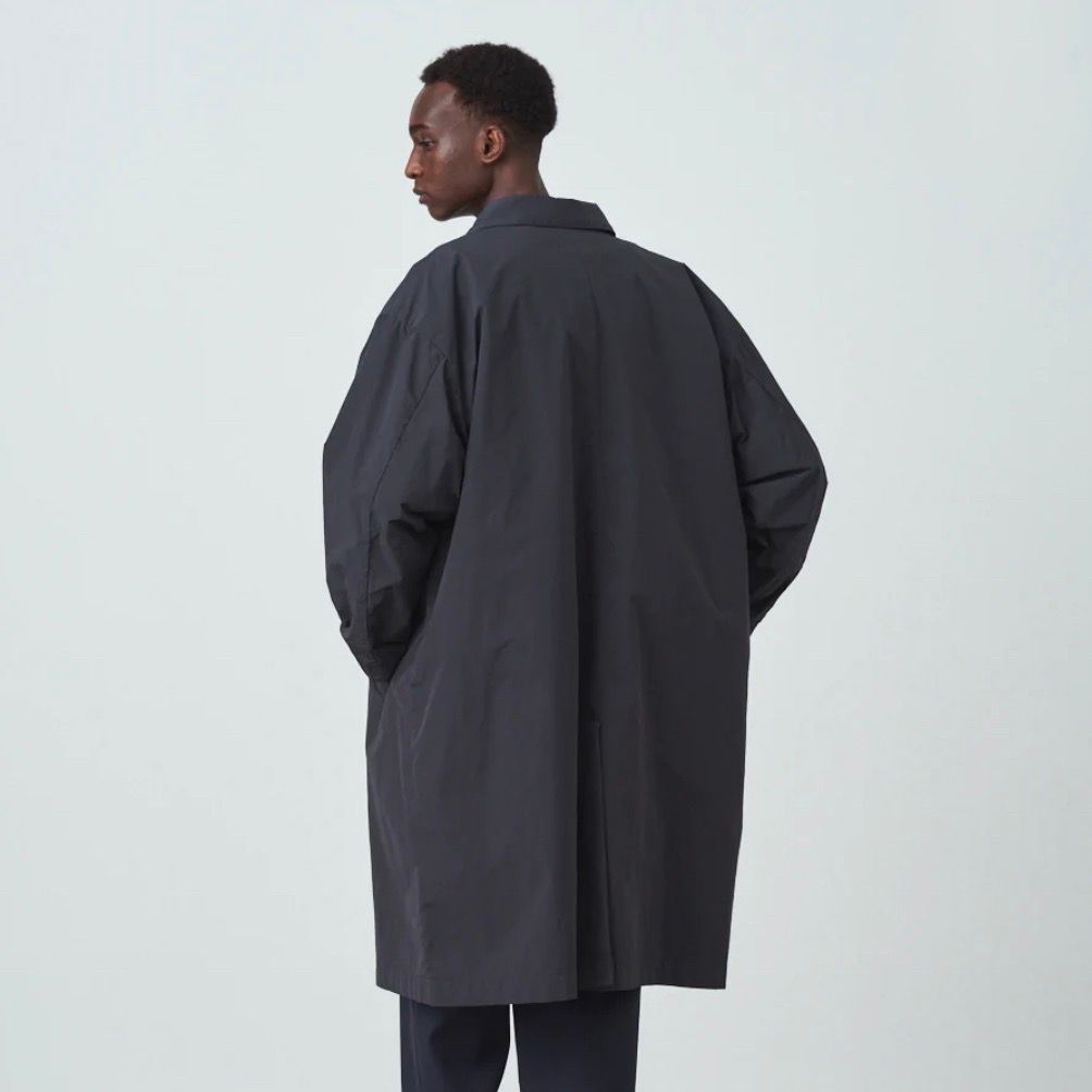 ATON/エイトン】VENTILE NYLON BALMACAAN COAT - ステンカラーコート