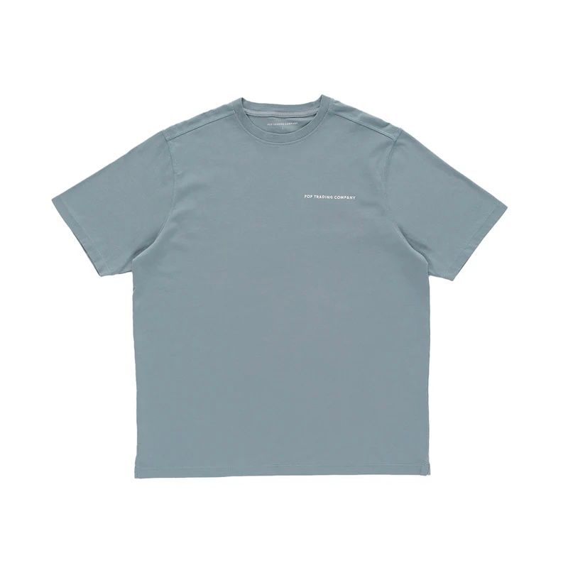 Tシャツ・カットソー Pop Trading Company SS25 BYOBSS LOGO (POPSS2502016 SS) Pop Trading Company Byobss Logo T-Shirt in Turquoise | SVD