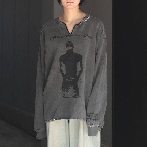 【残りわずか】Bootleg Crew Sweat With Repaired(A MAN'S SHADOW)