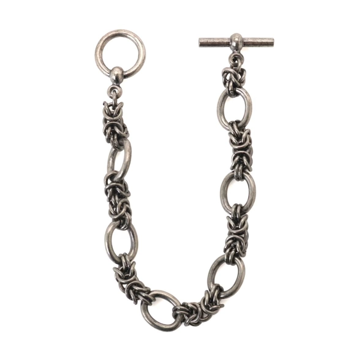 【残り一点】丸カン連結ブレスレット(BLACK)