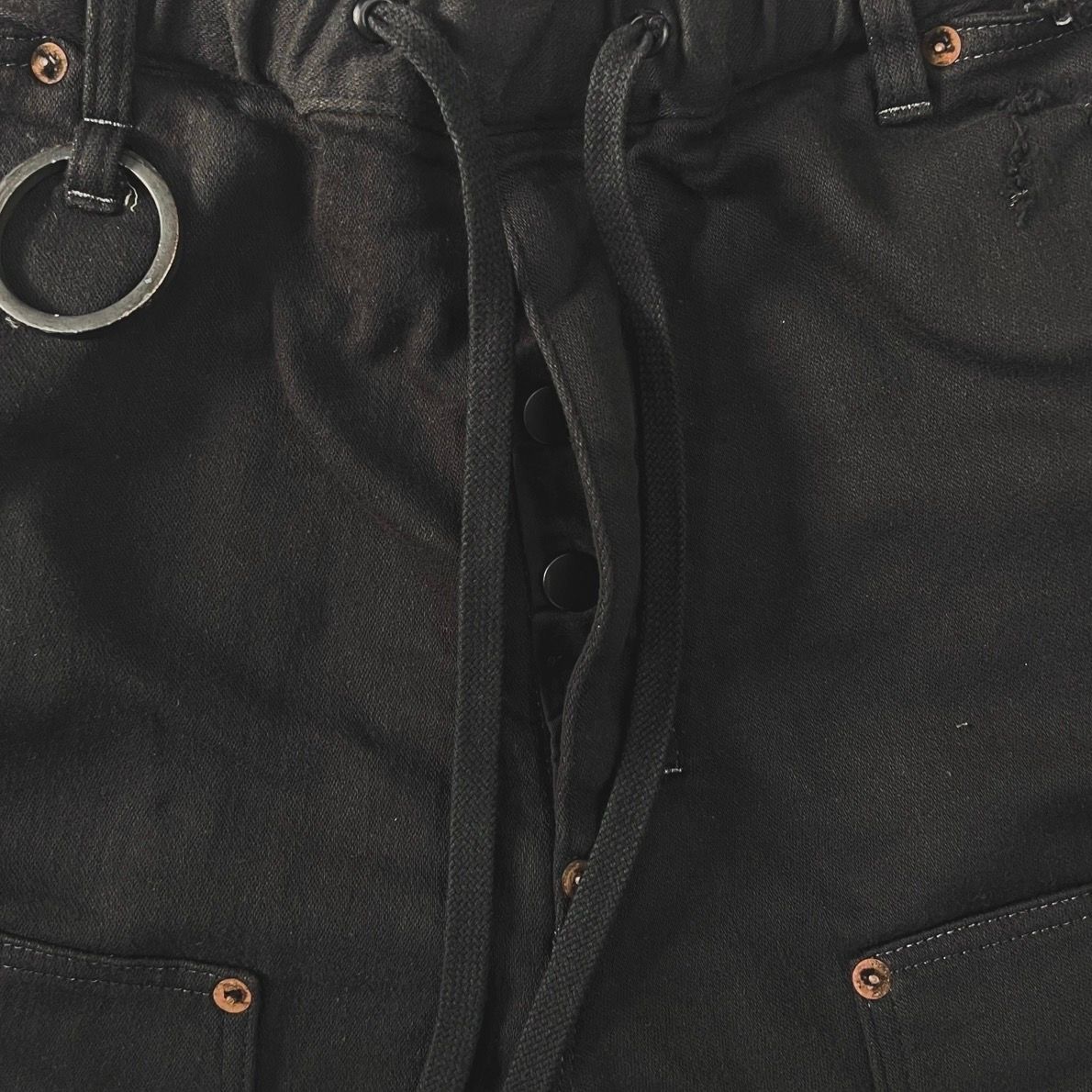 【残りわずか】Cut Off Carpenter Short With Damaged(INLAY DENIM)