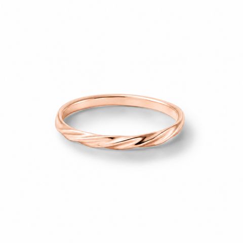 【お取り寄せ注文可能】Half Twist Ring S(K18 PINK GOLD)