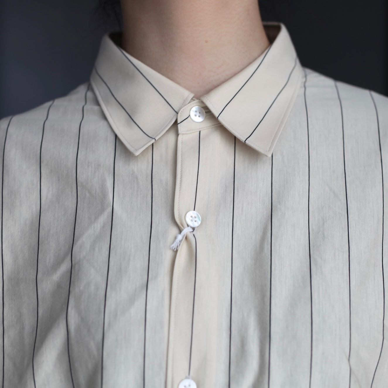 【残り一点】46G Stripe Modest Shirt
