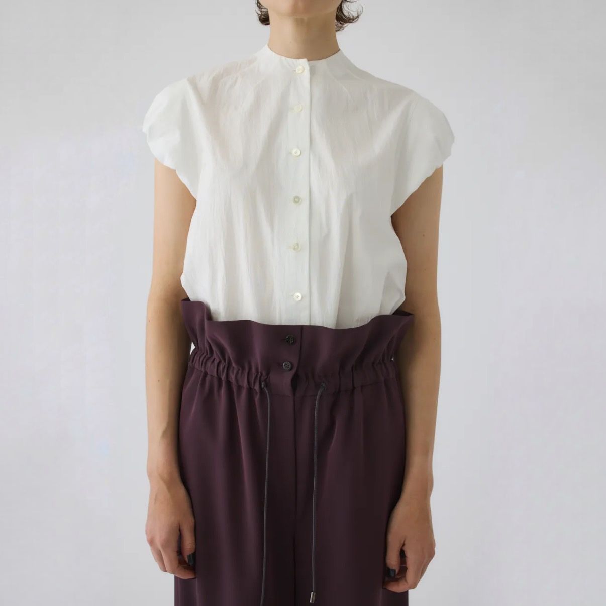 【残り一点】Bottle Neck Volume Blouse