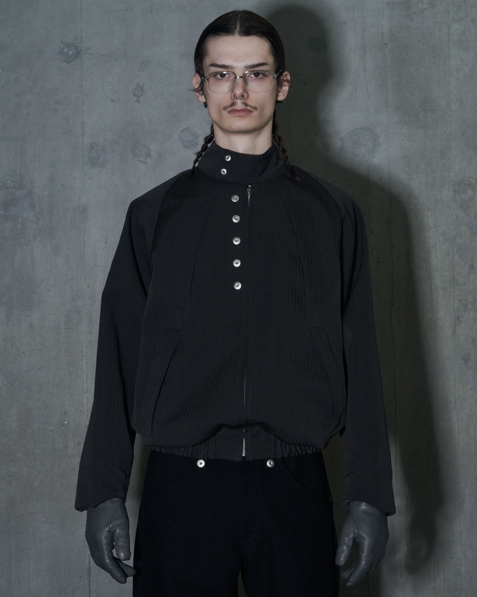 Omar afridi ファーネックウォーマー OMAR AFRIDI オマールアフリディ 通販 ARTICULATED KNITTED SCARF (OA