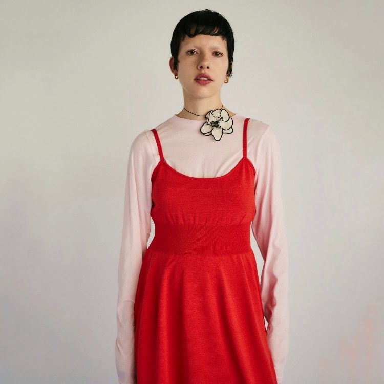 【残り一点】Waist Shape Knit Dress