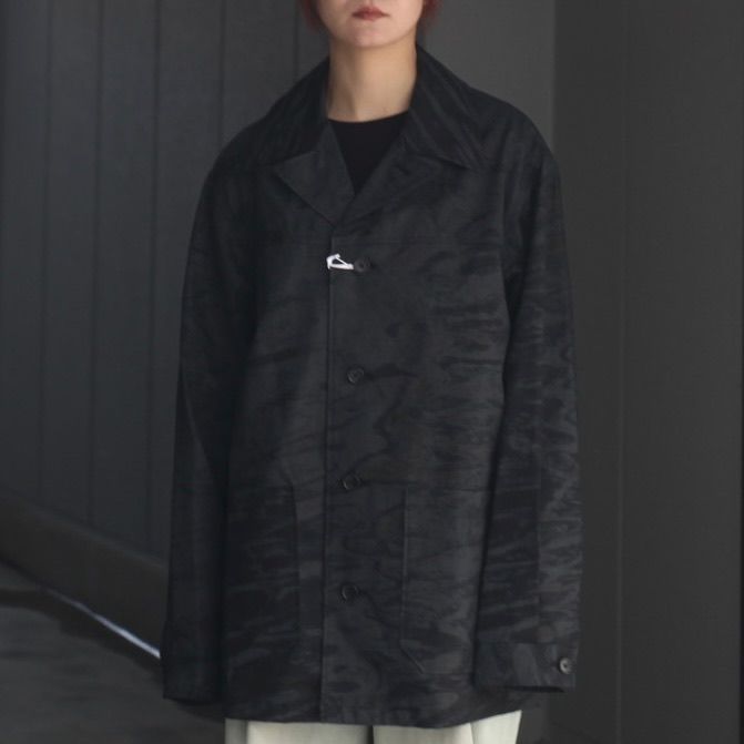 【残り一点】Photo Printed Cotton Gabardine Car Jacket