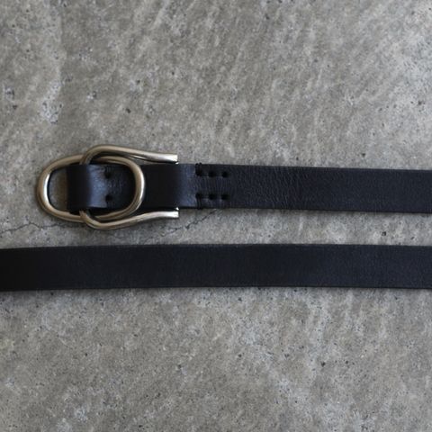 【残りわずか】Double Buckle Leather Belt