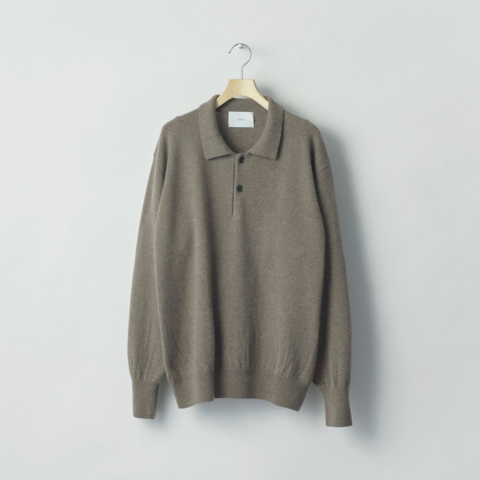 【残り一点】Pure Cashmere Knit Polo LS