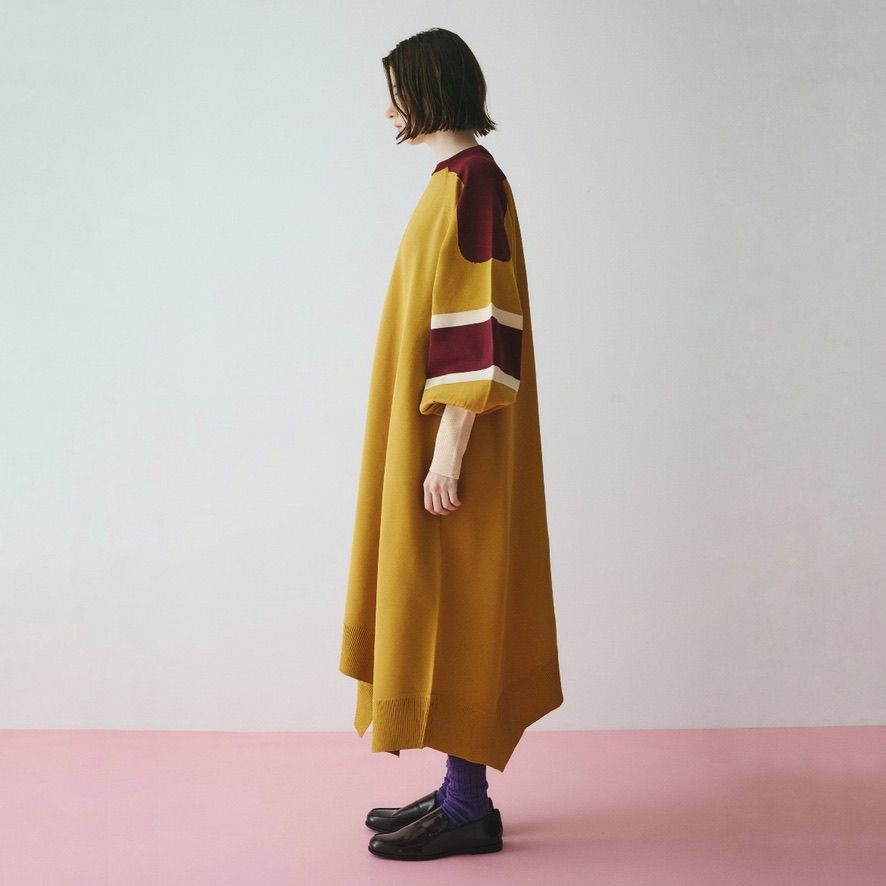 【残り一点】Bi Color Knit One Piece