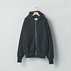 【残り一点】Super Fine Wool Milled Knit Hood Jacket