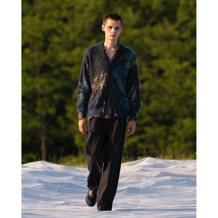 【残り一点】Abstract Jaquard Mohair Cardigan