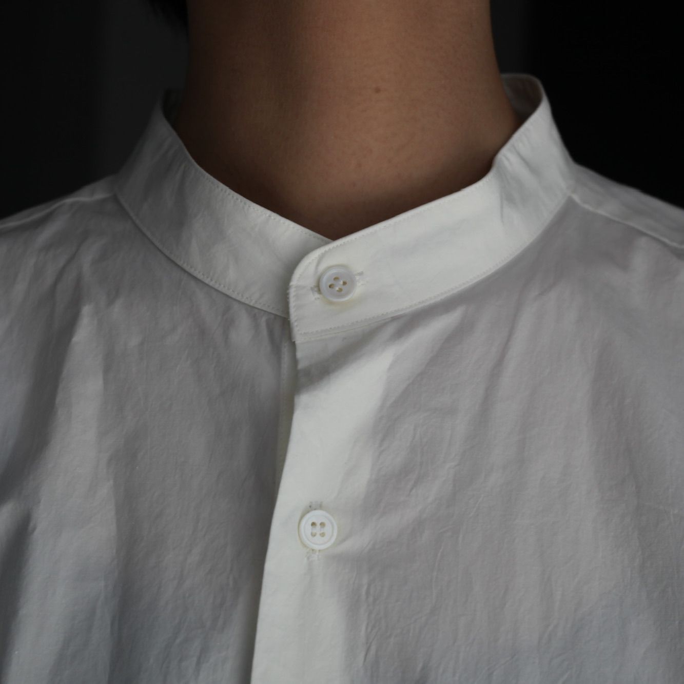 YOKO SAKAMOTO - 【残り一点】Band Collar Shirt | ACRMTSM ONLINE STORE