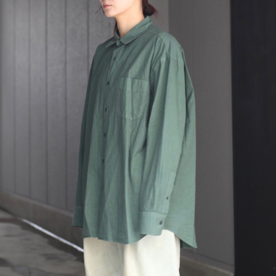 【残り一点】Regular Collar Shirt(MAX HIGH COUNT TYPEWRITER)
