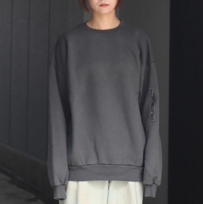 【残り一点】Pigment Dyed Crew Neck Sweatshirt