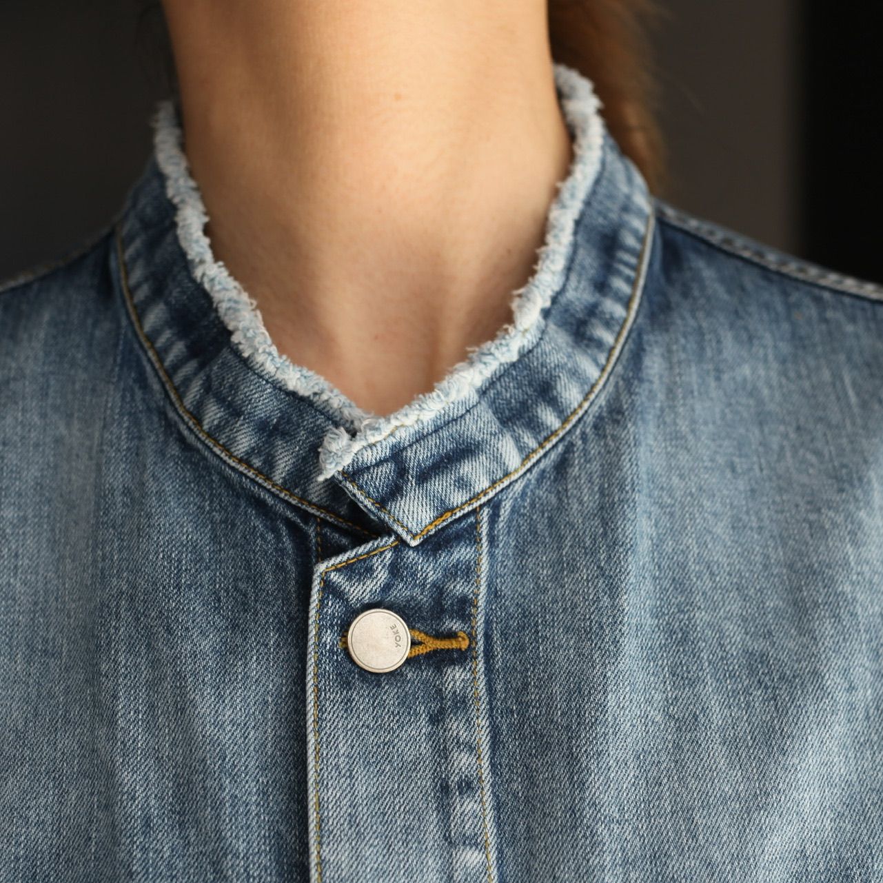 YOKE - 【残り一点】Cut-off Wide Denim Trucker Jacket