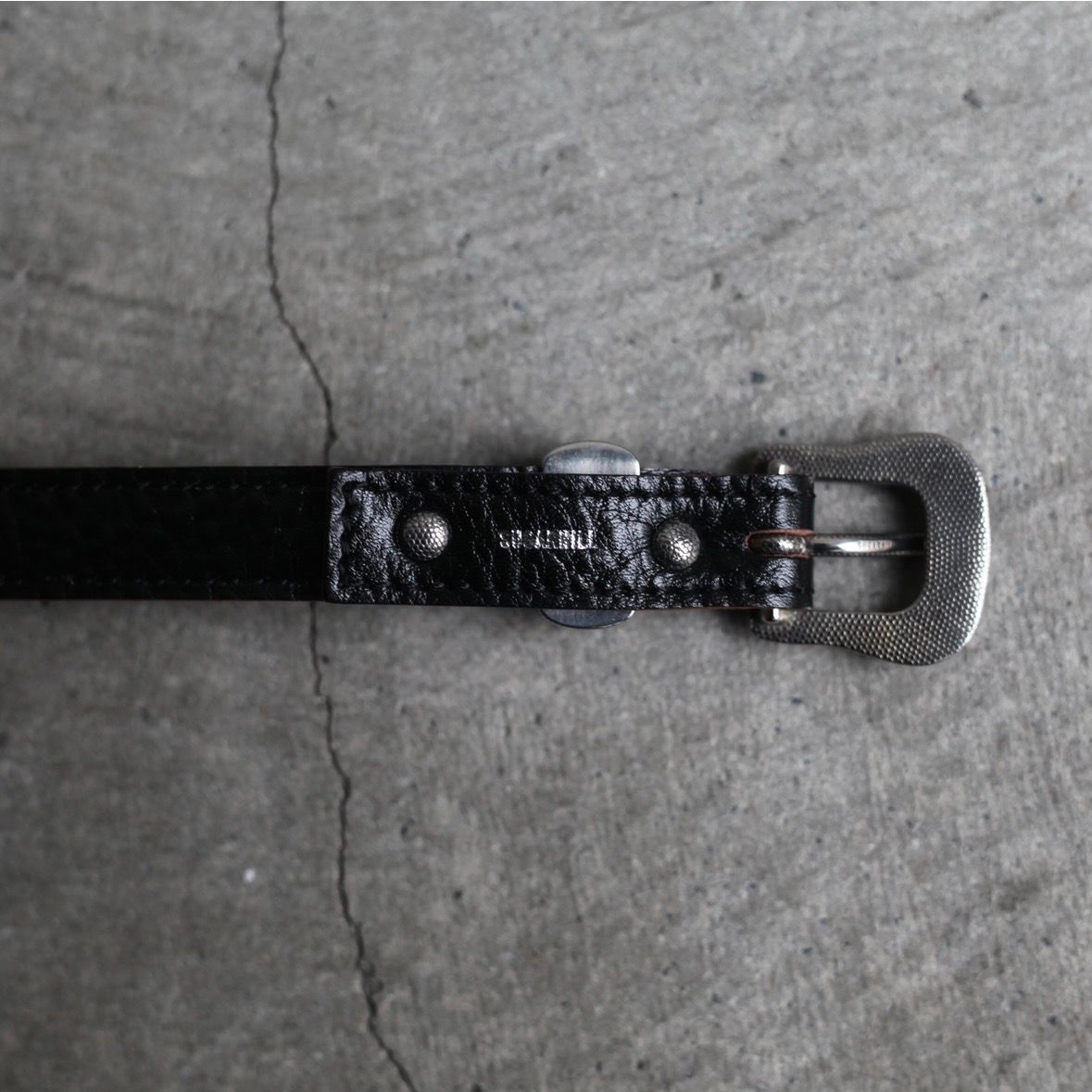 【残り一点】Dotted Western Buckle Lace Up Belt(SILVER)