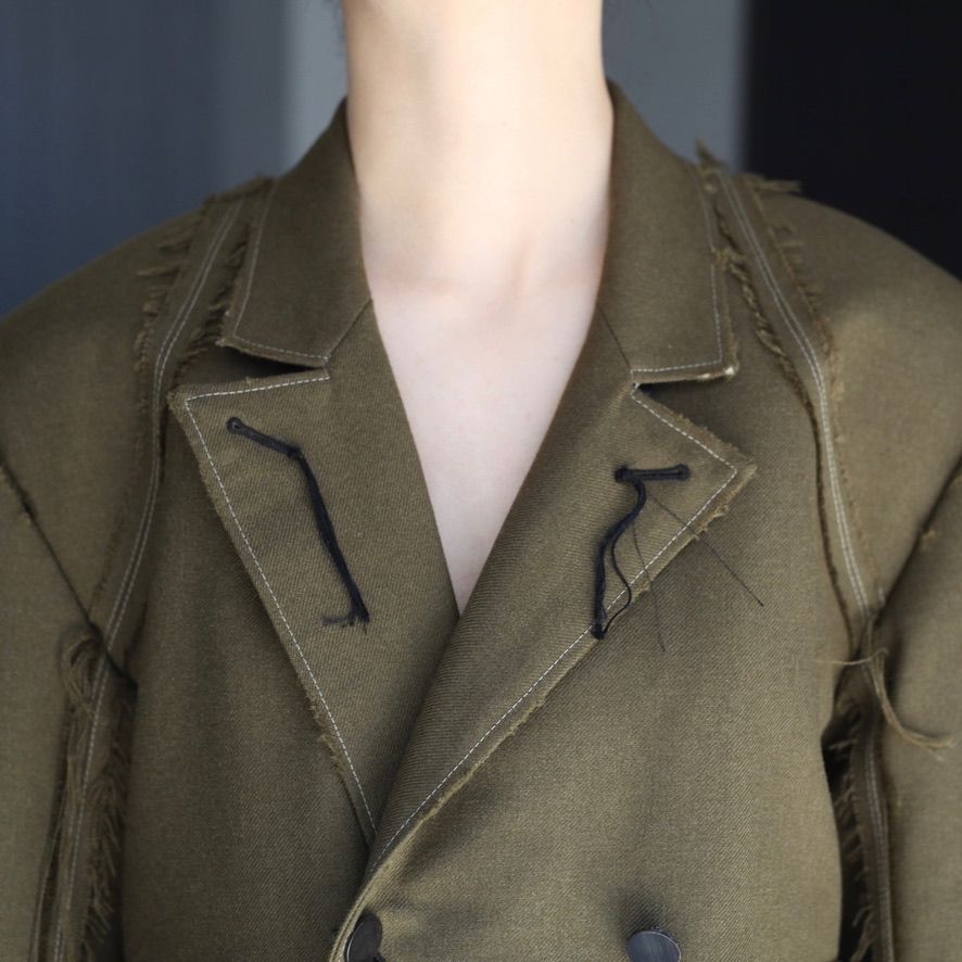 【残り一点】Slash Seam Hunting Tailored Jacket With Damaged(70'S VINTAGE FRENCH ARMY)
