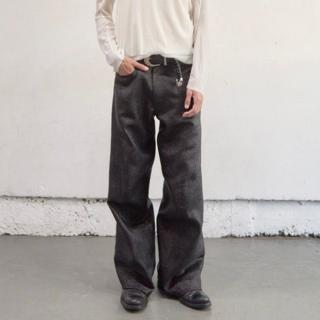 【残り一点】Glitter Twill 3D Twisted Wide Leg 5P Pants