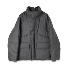 【残り一点】High Count Twill Removable Sleeves Down Jacket