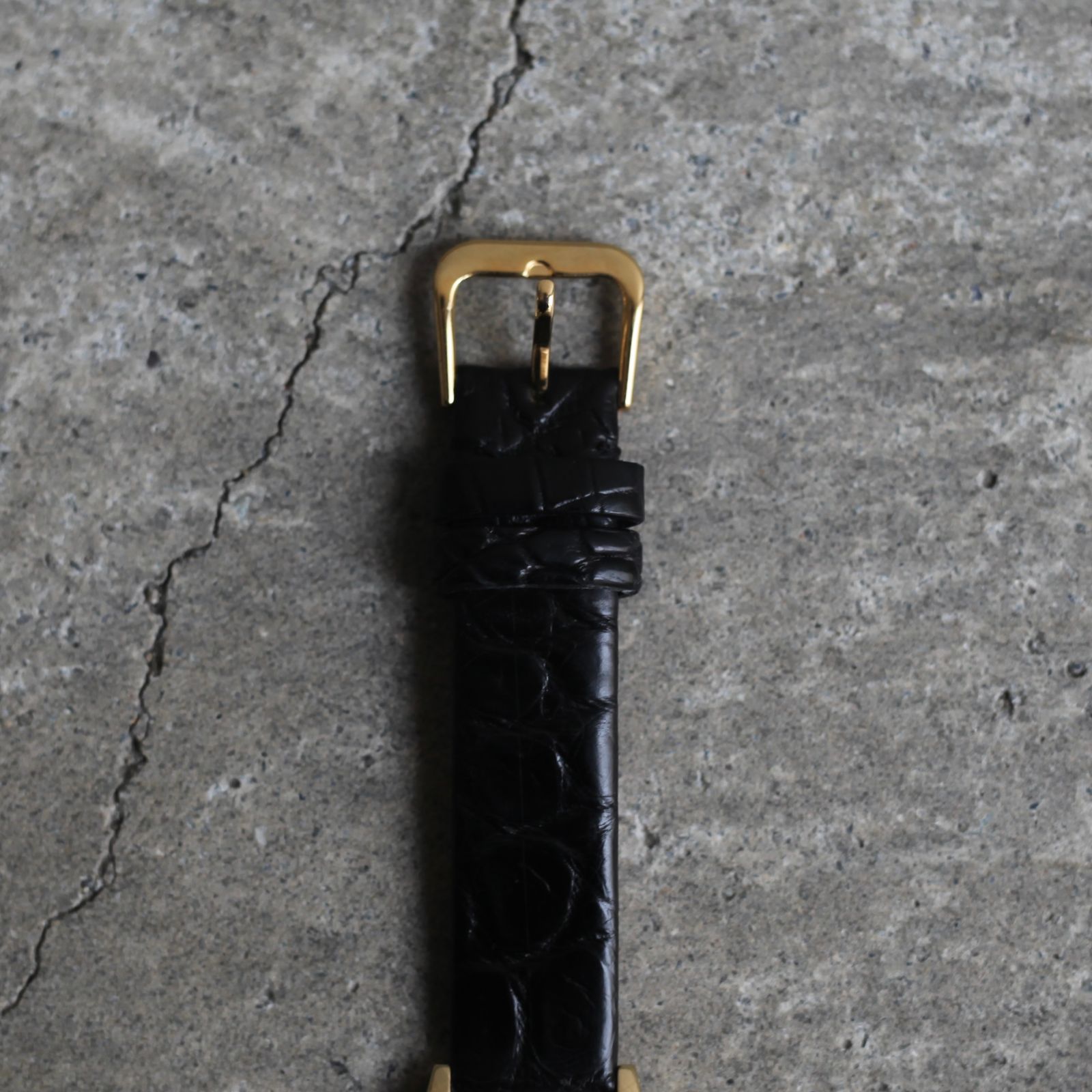 【残り一点】Coussin 12 Croco(WOMEN/GOLD×BLACK)