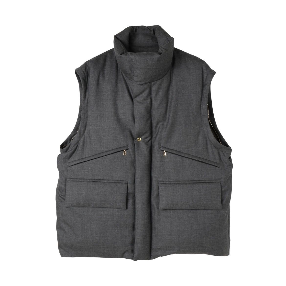 【残り一点】High Count Twill Removable Sleeves Down Jacket