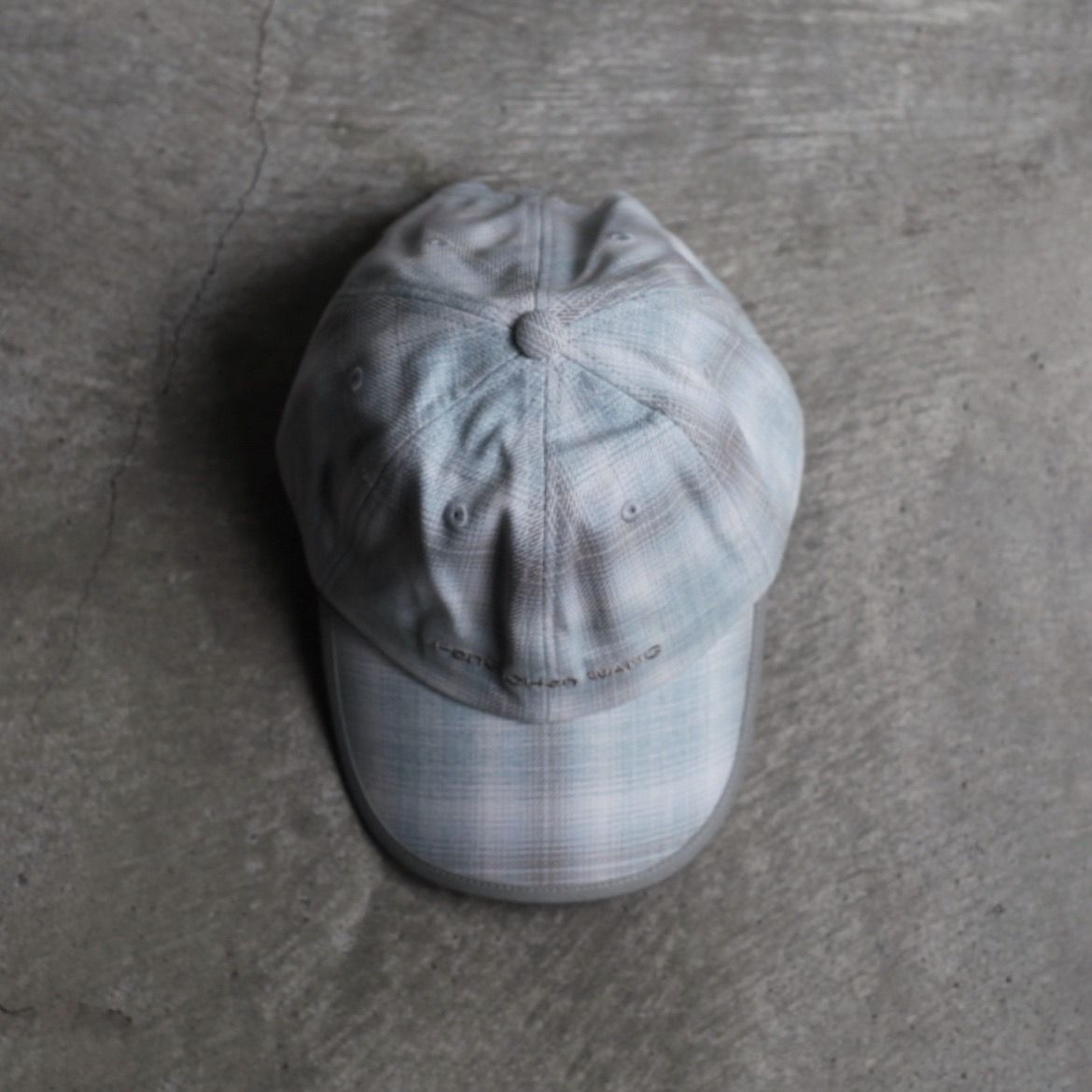 【残り一点】Blue Gray Checkered Baseball Cap