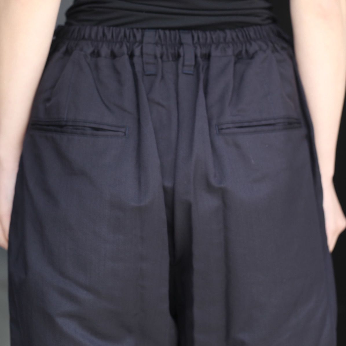 【残りわずか】Silk Cupro Twill Wide Easy Trousers