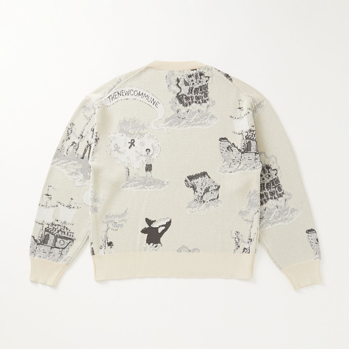 【残り一点】Newcommune Island Jaquard Knit
