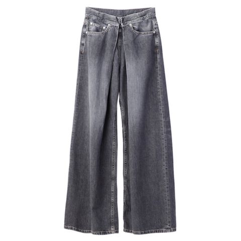 【残りわずか】Washed Denim Wide Pants(WOMEN)