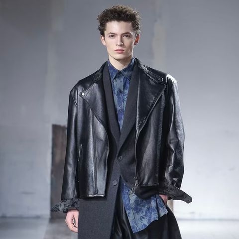 RUPERT EDGE 2 ルパート 山羊革 ライダース レザー ボロく ダークブルー 