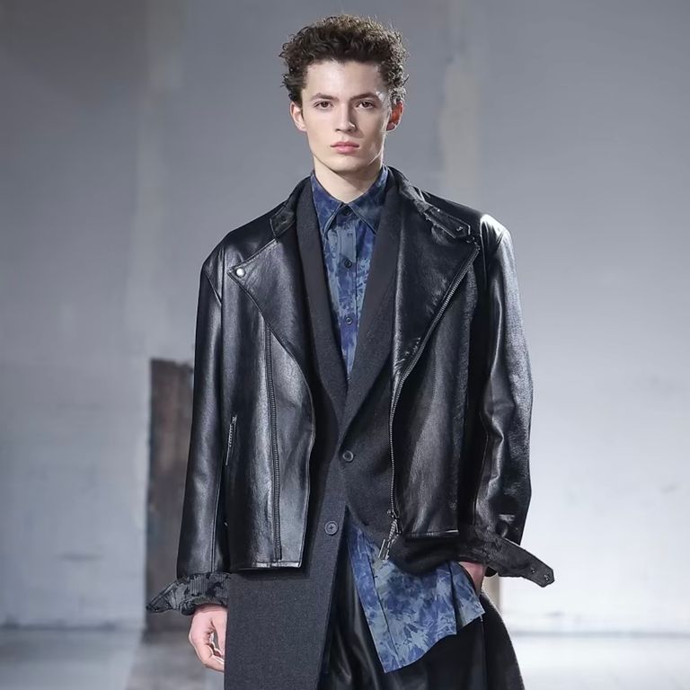 MARNI マルニ ノーカラーレザージャケット 44 （MARNI（マルニ）の