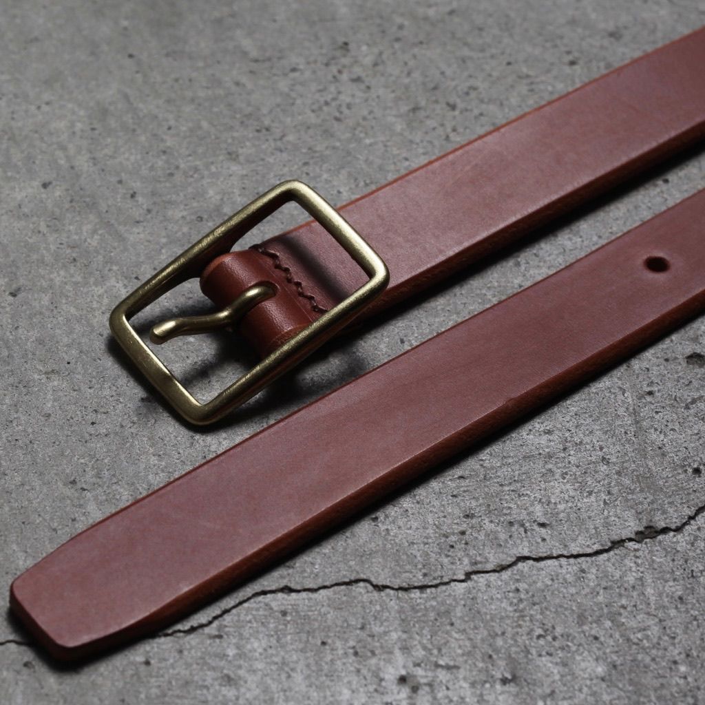 【再販売通知受付可能】Rectangle Belt(BROWN)
