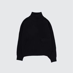 【残り一点】Wide Rib Highneck Sweater