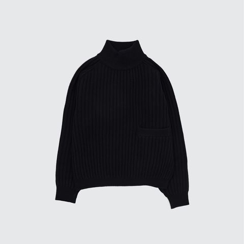 【残り一点】Wide Rib Highneck Sweater